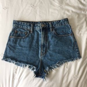 UO Jean Shorts (Cheeky, Super High Rise)